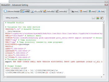 MobaSSH Professional screenshot 4