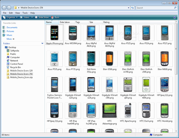 Mobile Device Icons screenshot