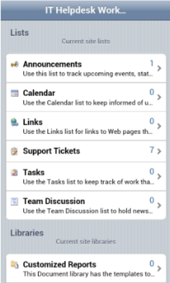 Mobile Extensions screenshot