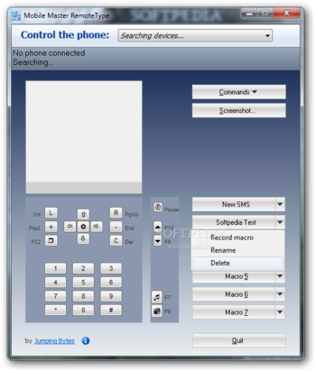 Mobile Master RemoteType screenshot