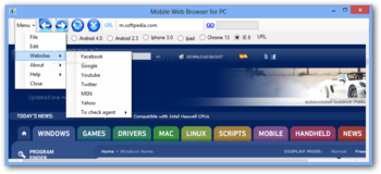 Mobile Web Browser for PC screenshot 2