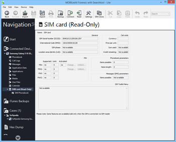 MOBILedit! Forensic with Searchtool Lite screenshot 10