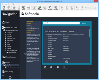 MOBILedit! Forensic with Searchtool Lite screenshot 11