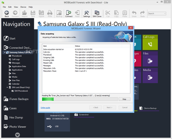MOBILedit! Forensic with Searchtool Lite screenshot 16