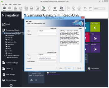 MOBILedit! Forensic with Searchtool Lite screenshot 17