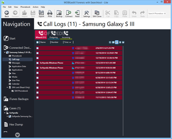 MOBILedit! Forensic with Searchtool Lite screenshot 3