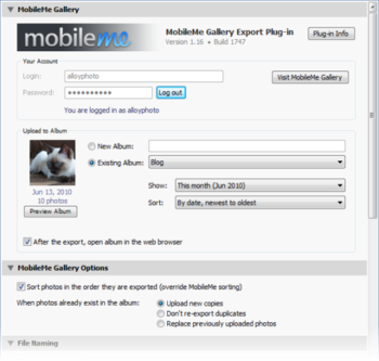 MobileMe Gallery screenshot