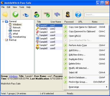MobileWitch Pass Safe screenshot