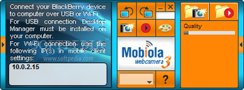 Mobiola WebCamera for BlackBerry screenshot