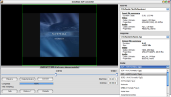MobiRise 3GP Converter screenshot 2