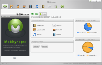 Mobisynapse screenshot