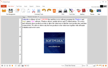 MobiText screenshot