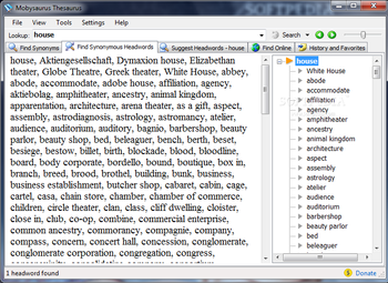 Mobysaurus Thesaurus screenshot 2