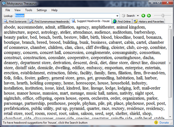 Mobysaurus Thesaurus screenshot 3