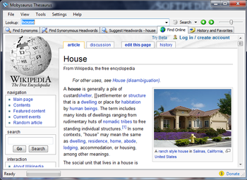 Mobysaurus Thesaurus screenshot 4
