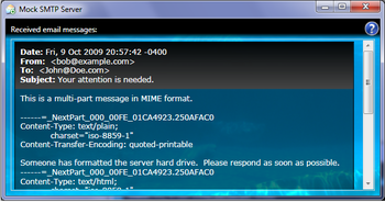 Mock SMTP Server screenshot