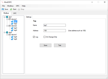 Mod2OPC screenshot