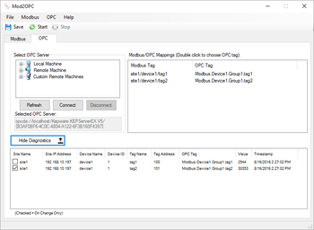 Mod2OPC screenshot 2