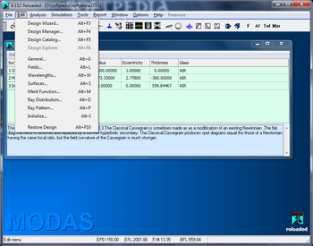 MODAS Classic screenshot