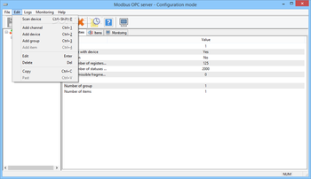 Modbus OPC server screenshot 10