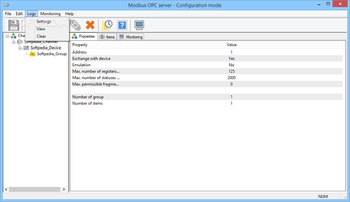 Modbus OPC server screenshot 11