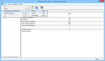 Modbus OPC server screenshot 9