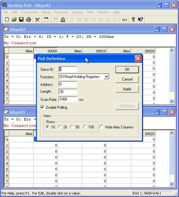 Modbus Poll  screenshot