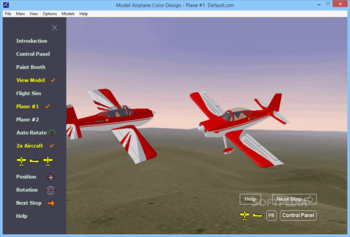 Model Airplane Color Design screenshot