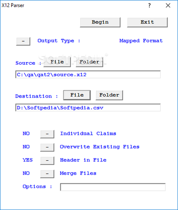 Model C1D0U252 X12 Parser screenshot 3