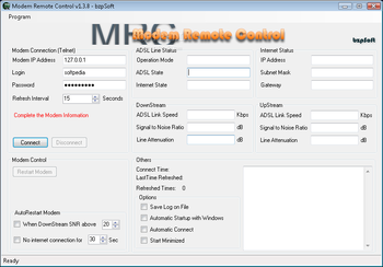 Modem Remote Control screenshot