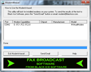 ModemWeasel screenshot