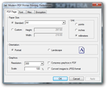 Modern PDF Printer screenshot