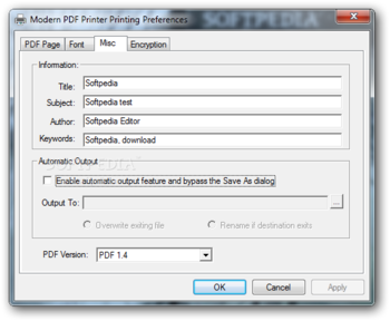 Modern PDF Printer screenshot 2