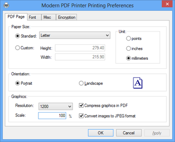 Modern PDF Printer screenshot 2