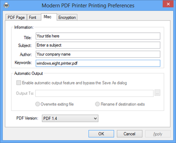 Modern PDF Printer screenshot 4