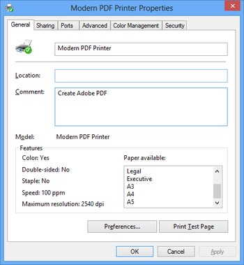 Modern PDF Printer screenshot 7