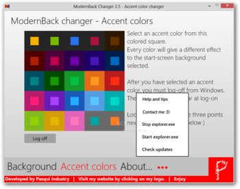 ModernBack changer screenshot 2