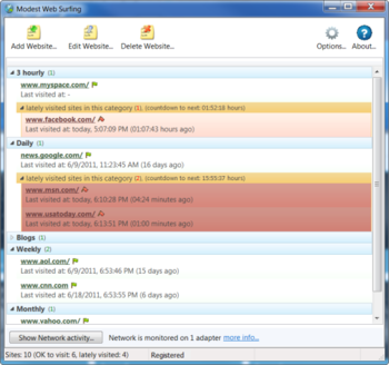 Modest Web Surfing screenshot