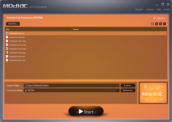 Modiac AVI Converter screenshot