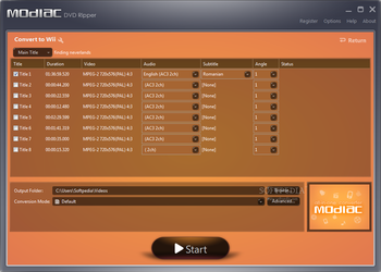 Modiac DVD Ripper screenshot 3