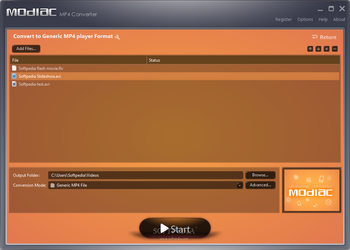 Modiac MP4 Converter screenshot 2