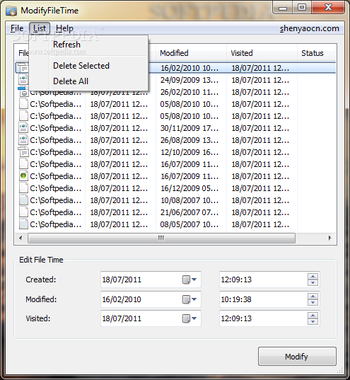 ModifyFileTime screenshot 3
