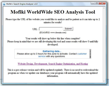 Mofiki's SEO Analyzer screenshot
