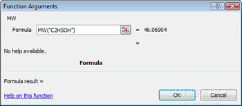 Molecular Weight Calculator screenshot