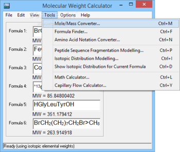 Molecular Weight Calculator screenshot 3