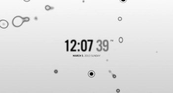 Molecular White Screensaver screenshot