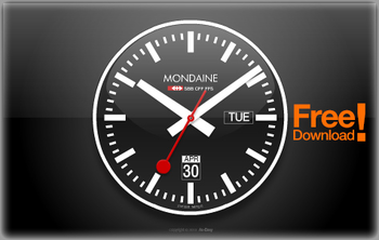 Mondaine Clock - Ax-Easy screenshot