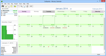Money Calendar Lite screenshot