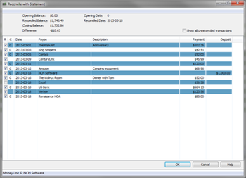 MoneyLine Plus screenshot 3