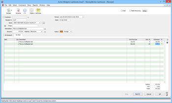 MoneyWorks Cashbook screenshot 11